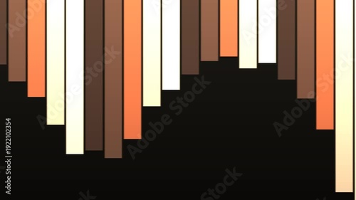 Abstract Colorful Vertical Lines on Black Background Modern Design.