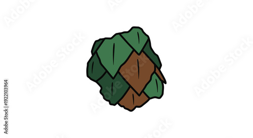 Hops Cones Illustration for Beer Brewing.