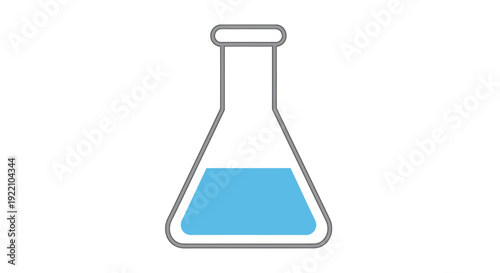 Erlenmeyer Flask with Liquid
