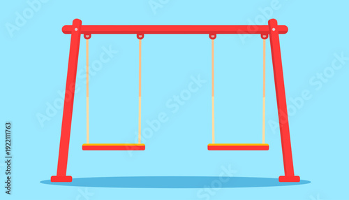 Playground Swing Set Illustration