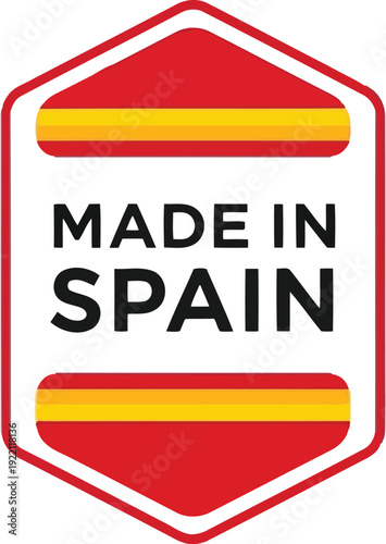 Stylish Made in Spain Badge Design for Authentic Products and Branding