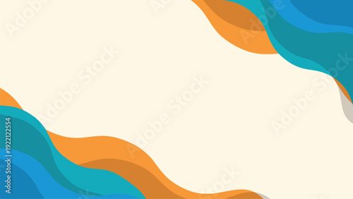 Colorful wave shapes abstract background curve wavy for business luxury design EPS 10