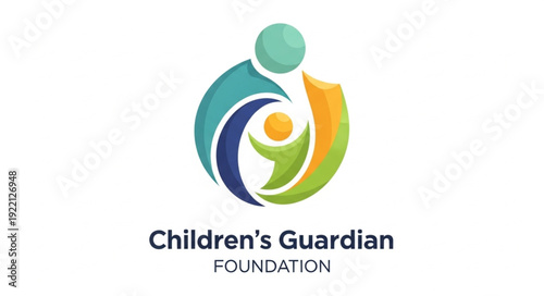 Childrens Guardian Foundation logo abstract people figures.