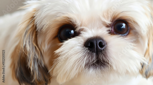 Shih Tzu's front view is very charming