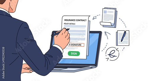 Businesswoman analyzing financial data and growth chart on laptop screen