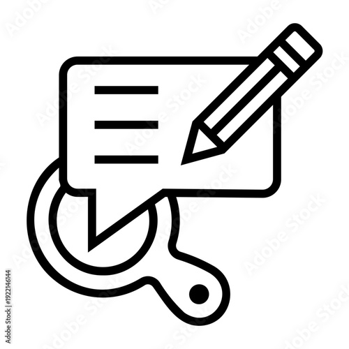 testimonial Line Icon