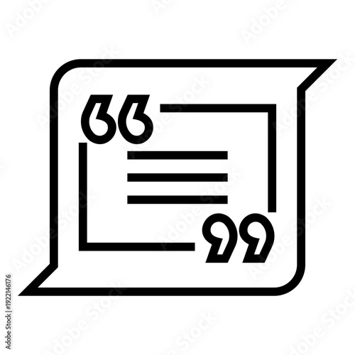 testimonial Line Icon