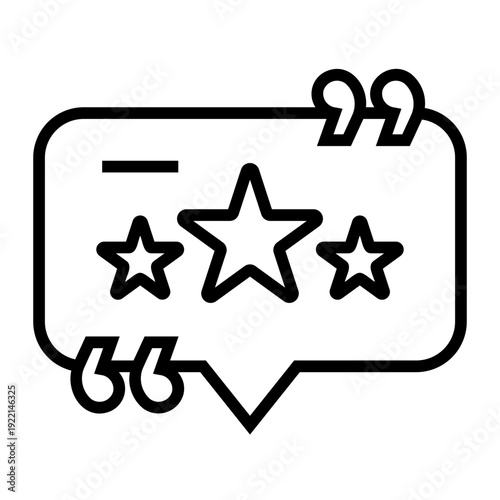 testimonial Line Icon