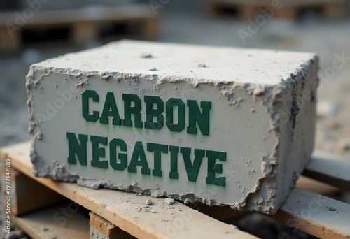 Carbon negative concrete block promoting sustainable construction