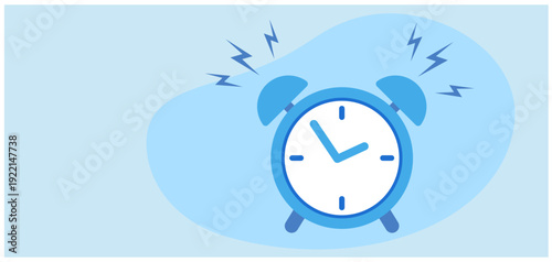 Alarm clock with deadline concept vector illustration