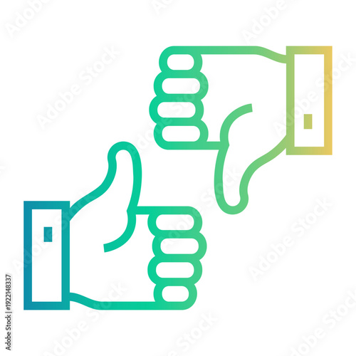 testimonial Line Gradient Icon