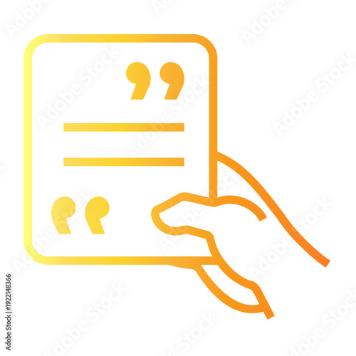 testimonial Line Gradient Icon