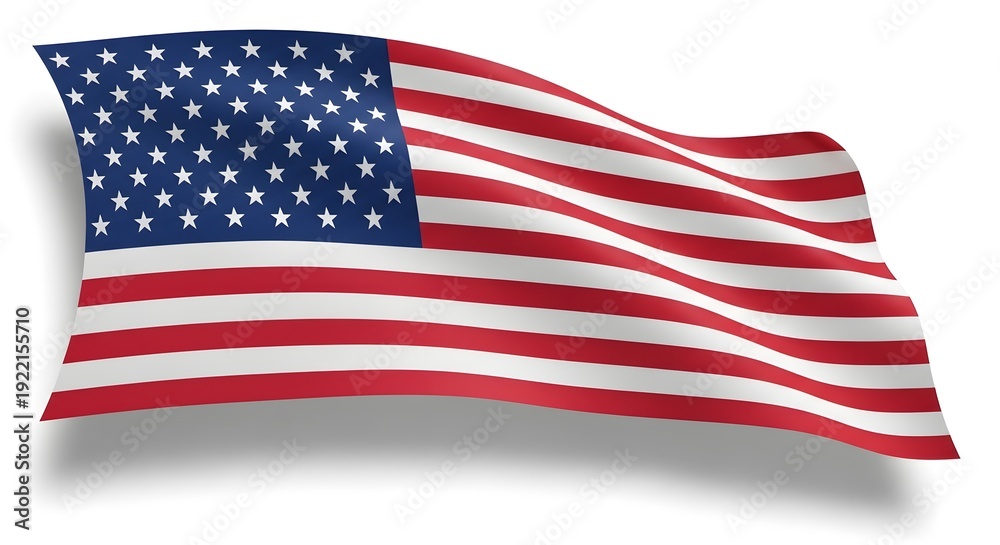 Fototapeta premium Memorial day tribute honoring fallen heroes under the american flag