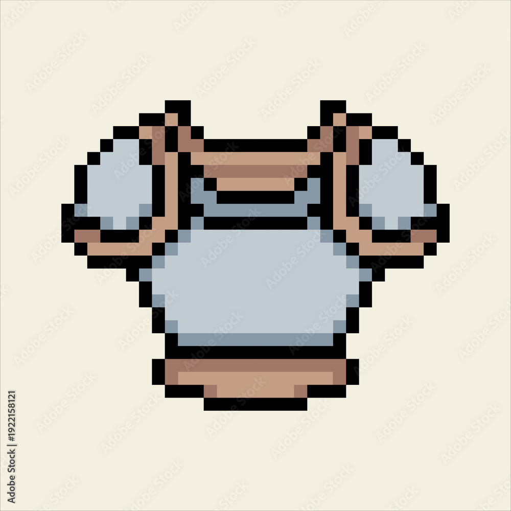 Obraz premium pixel art 8-bit RPG armor chestplate