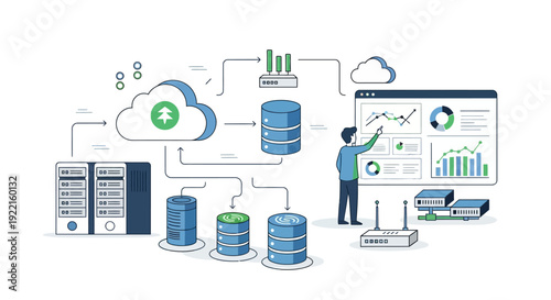 Cloud Computing Data Storage and Network Infrastructure Analysis.