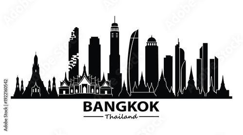 Bangkok Thailand skyline cityscape