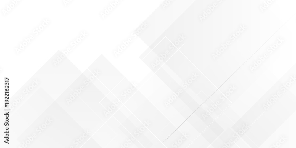 Fototapeta premium Abstract white background with diamond and triangle shapes layered in modern abstract pattern design.