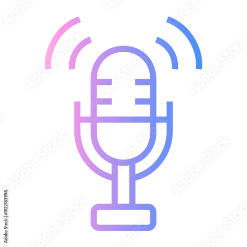 broadcast Line Gradient Icon