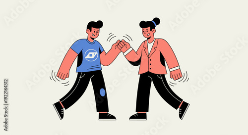 Successful teamwork and collaboration achieved through a high five gesture, symbolizing partnership, success, and mutual respect in a professional setting