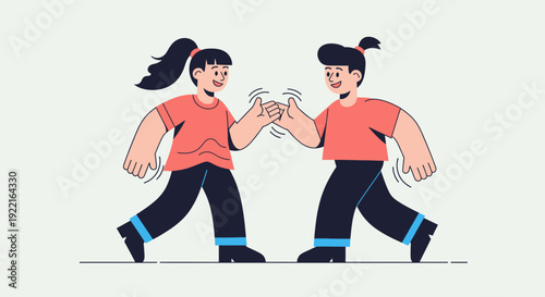 Two diverse friends sharing a positive connection and celebrating friendship with a fist bump, symbolizing unity, teamwork, and mutual respect in a joyful and inclusive manner