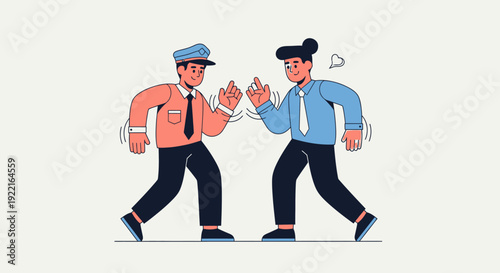 Two men in casual attire engaging in a friendly fist bump, symbolizing camaraderie, partnership, and mutual respect in a celebratory gesture of agreement or success