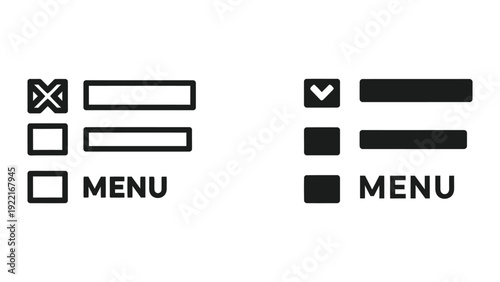 Menu checkbox icons