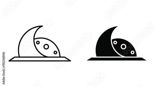 Yin Yang Symbol on Rock