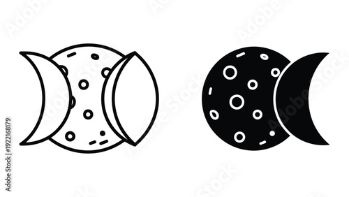 Lunar Phases Illustration