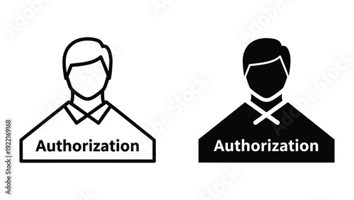 Authorization icons for user access control