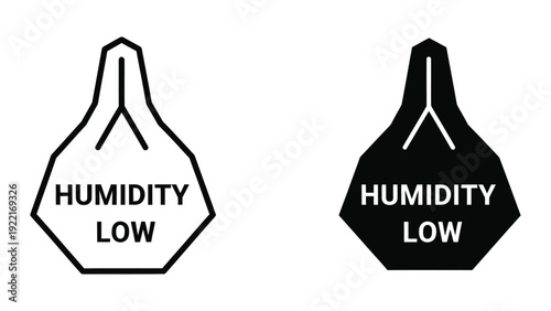 Humidity indicator icons