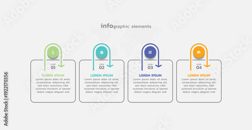Presentation business abstract background infographic template colorful