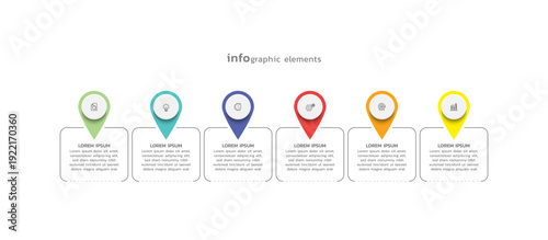 Presentation business abstract background infographic template colorful