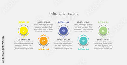 Presentation business abstract background infographic template colorful