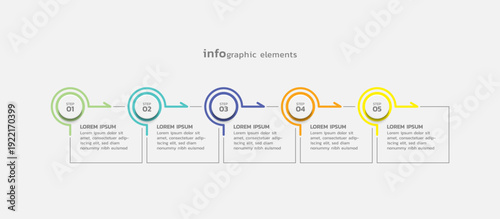 Presentation business abstract background infographic template colorful