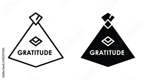 Gratitude logo design elements