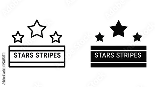 Stars Stripes Logo Design