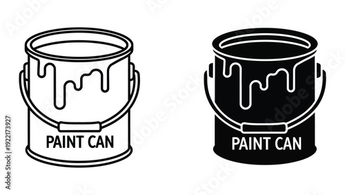 Paint Can Vector Illustration