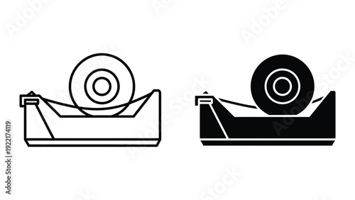Tape Dispenser Illustration