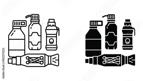 Cosmetic products illustration