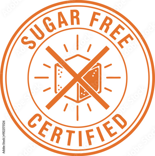 Sugar Free Certified Badge for Health-Conscious Products and Branding