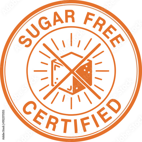 Sugar Free Certified Badge for Health-Conscious Products and Marketing