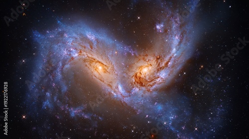 Colliding galaxies forming bright cosmic structure