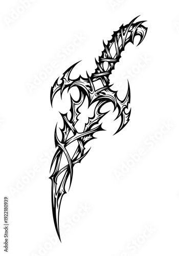 Detailed Fantasy Sword Design.