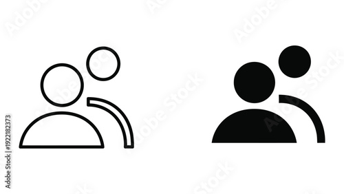 Users Group People Icon Vector for Team and Community Symbols