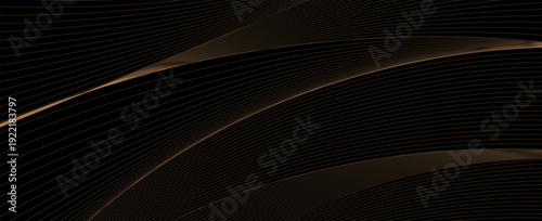 Premium background design with diagonal gold line pattern. Vector horizontal template for digital lux business banner, contemporary formal invitation, luxury voucher, prestigious gift certificate. 