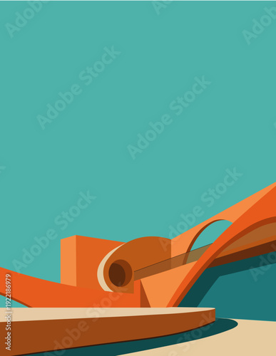 Oasis Geométrico: Exploraciones Arquitectónicas