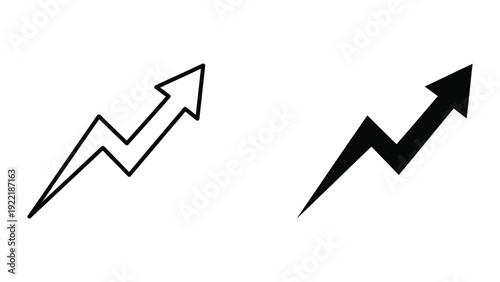 Lightning Bolt Arrow Icon: Energy, Speed, and Dynamic Progress Symbol