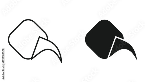 Modern Share Icon with Curved Arrow for Social Media and Content