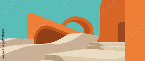 Oasis Geométrico: Exploraciones Arquitectónicas