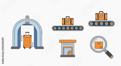 Industrial production process illustration showcasing factory workflow, machinery operation, and quality control measures from various viewpoints.